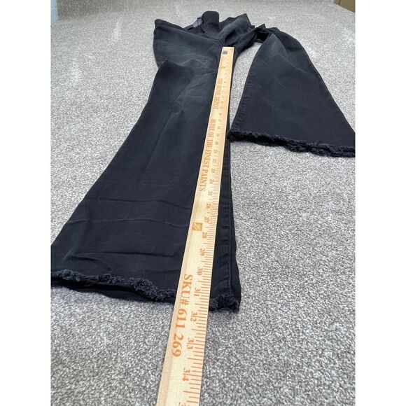 Knox Rose womens flare jeans sz 8 high waist black stretch denim retro - Picture 6 of 12